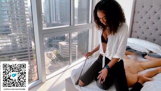 Dominican Dominatrix makes NYC whiteboi her bitch compilation - porn video