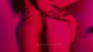 Lesbian couple take a romantic sensual shower together - porn video