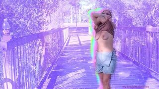 Jazzabelle Rox flashing in public making content while on holidays - porn video