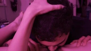 Tight teen pussy getting eaten out and orgasming - porn video