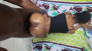 PANORAMIC FUCK SKINNY EBONY - porn video