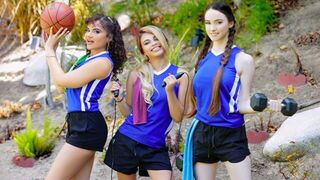 Foursome With Cute Bubble Butt Sluts Who Learn To Ride Cock To Be on the Team - porn video