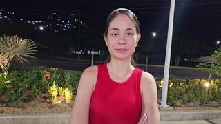 Beautiful girl is left standing on the street and I offer my help to take her home - porn video